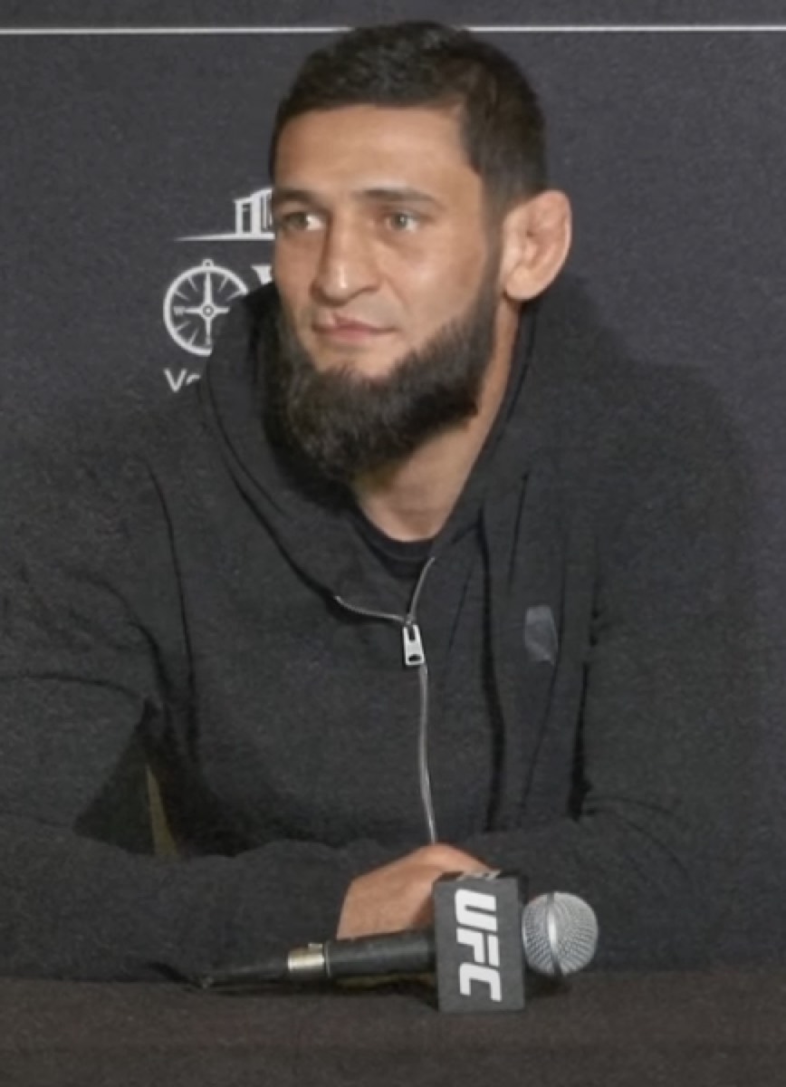 Хамзат Чимаев на пресс-конференции UFC